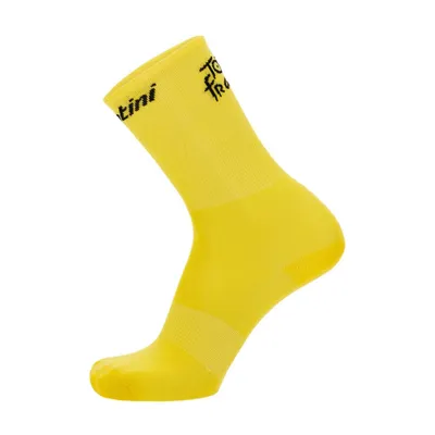 Produktbild von SANTINI Klassische Fahrradsocken - TOUR DE FRANCE 2023 - Gelb XS