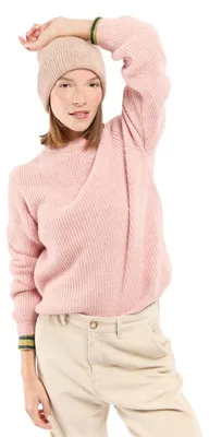 Image de Pull pour femmes Armor Lux, en alpaga et en laine, col rond, chaud et confortable