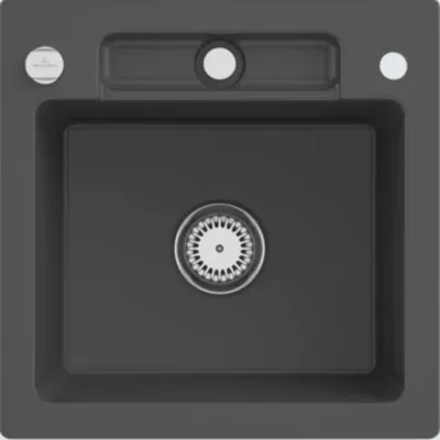 Produktbild von Villeroy & Boch Keramikspüle 334502i4, Siluet 50 S Einbauspüle - inkl.
