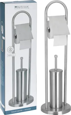 Produktbild von Excellent Houseware Toilettenpapierhalter mit WC-Bürste 80 cm
