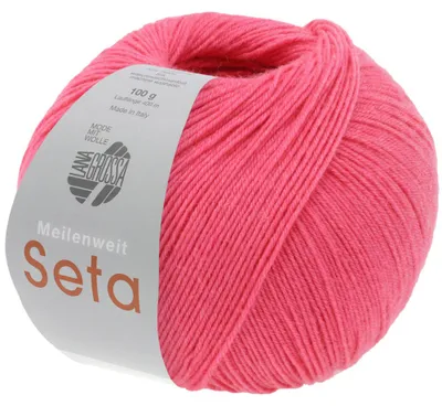 Produktbild von Lana Grossa - Meilenweit 100g Seta 0033 himbeerrot