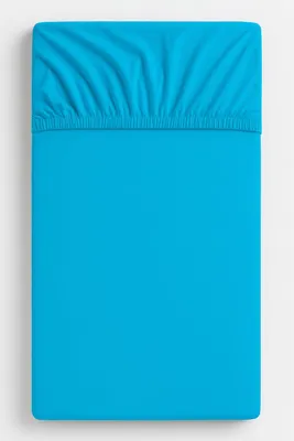 Produktbild von Baumwoll-Spannbettlaken für Kinderbett 120x60 cm - türkis
