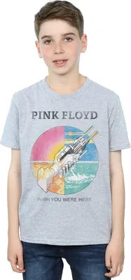 Image de Pink Floyd - "Wish You Were Here" T-shirt pour garçon BI1300 (104) (Gris Sport)