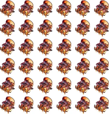 Image de Aucuu Pinces à cheveux, 36 pièces Mini pinces à cheveux Femmes Filles Clips Poignée antidérapante