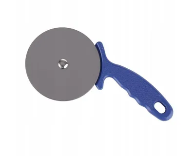 Produktbild von Profi Pizzaschneider Edelstahl Ø 10 cm – Pizzaroller mit ergonomischem Griff, scharfes Pizzarad für präzises Schneiden, Spülmaschinengeeignet, Schwarz