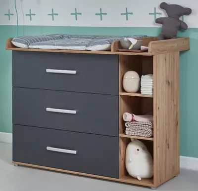 Image de arthur berndt Commode à langer Alessio Artisan Oak / Anthracite