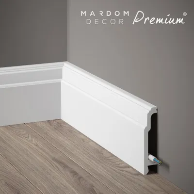 Produktbild von Mardom Sockelleiste MD363P Polyforce 23 x 106 x 2000 mm Weiß Premium beschichtet