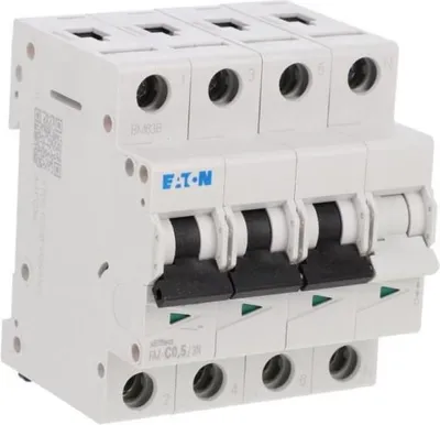 Produktbild von Eaton FAZ-C0.5/3N, Miniatur-Leistungsschalter, Typ C, IP20, IP40