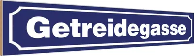 Produktbild von vianmo Holzschild 10x46 cm Getreidegasse Dekoration