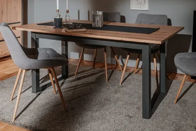Produktbild von finori Esstisch Denver 200 cm Nachbildung Artisan Oak/anthrazit Wohnzimmertisch