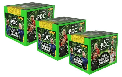 Produktbild von Darts PDC World Championship Sticker 2026 -  3 Displays (108 Tüten)