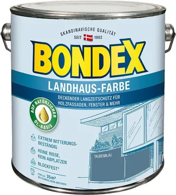 Produktbild von Bondex Landhaus-Farbe Taubenblau 2,50l - 391309
