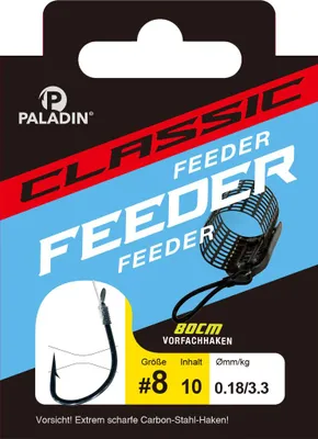 Produktbild von Paladin Feederhaken Größe 8 - 80 cm 10 Stück