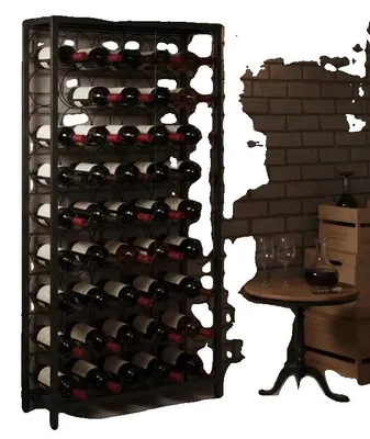 Imagen del producto de Estante para vinos, capacidad para 45 botellas, diseño que ahorra espacio, color