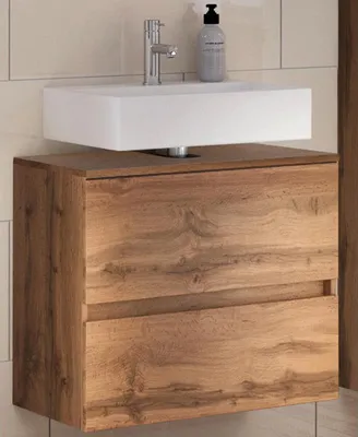 Produktbild von Waschbeckenunterschrank Badschrank Unterschrank Schrank Badmöbel "Baabe I" Wotan Eiche