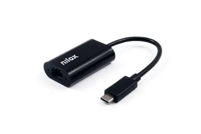 Obrázek produktu pro Nilox ADATTATORE USB C - RJ45 M/H Vestavěný Ethernet / WLAN 1000 Mbit/s