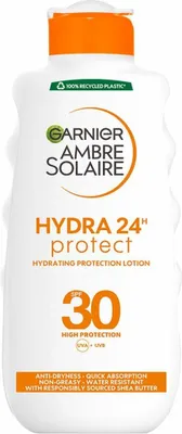 Produktbild von Garnier - Ambre Solaire - Feuchtigkeitsspendende Sonnenschutzmilch - LSF 30 - 200 ml - 1 Stück