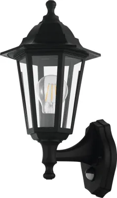 Produktbild von EGLO Außen Wandlampe Duanera, 1 flammige Außenleuchte Vintage, Retro mit Bewegungsmelder und Licht-Sensor, Wandleuchte, Außenlampe, E27, IP44