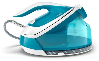 Produktbild von Philips PerfectCare Compact Dampfbügeleisen, 120 g/min Dampf, blau (GC7920/20)