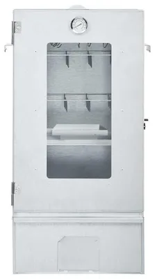 Imagen del producto de vidaXL Horno ahumador con 1 kg de astillas de madera, dimensiones 44,5 x 29 x 83 cm