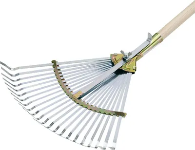 Zdjęcie produktu dla Profesjonalna miotła do liści szerokość robocza 320-480 mm ocynkowana bez trzonka FLORA