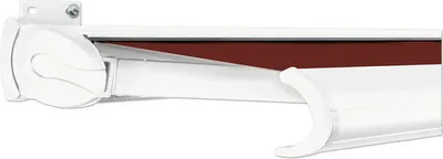 Produktbild von SOLUNA Kassettenmarkise Exclusiv 4,5x1,5 Stoff Dessin S2209 Gestell RAL 9010 verkehrsweiß Antrieb links inkl. Motor und