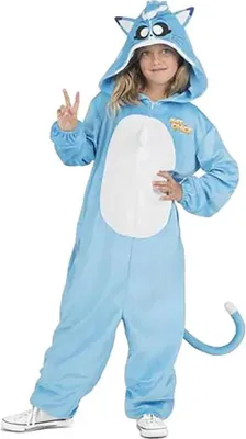 Image de My Other Me Fun Company Akela Le chaton Costume Kigurumi Bleu 3-4 Years Bleu 3-4 Years