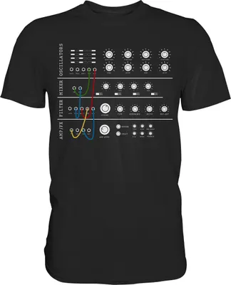 Produktbild von Modularer Synthesizer Analog T-Shirt – Black / S