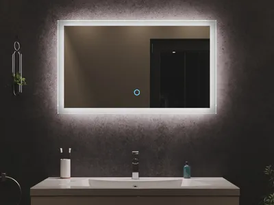 Produktbild von LED Spiegel 90x53 cm mit Touch Bedienung