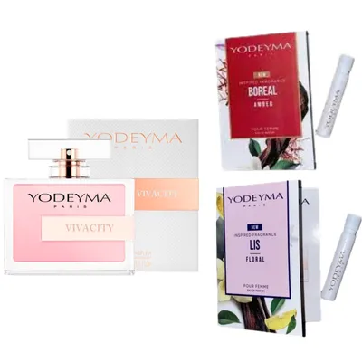Productafbeelding van Yodeyma Vivacity parfum voor dames, 100 ml + 2 proefjes