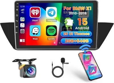 Immagine prodotto di Autoradio per BMW X1 - Radio Android - Lettore multimediale - Navigatore GPS - Autoradio touchscreen - Schermo da 10,1 pollici