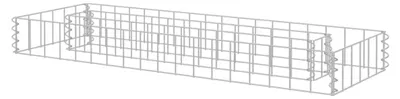 Produktbild von Gabionen Hochbeet Steingabione Drahtkorb Pflanzkübel Verzinkter Stahl 90x30x10 cm