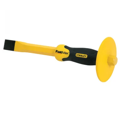 Obrázek produktu pro Stanley 4-18-332, Zednické dláto, Plochý sekáč, Chrom Vanadová ocel, Černá, Žlutá, 309 mm, 25 mm