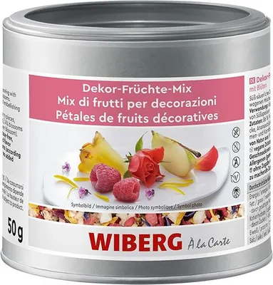 Produktbild von WIBERG Dekor-Früchte-Mix mit Blüten 50g