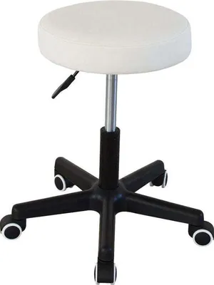 Produktbild von VDD Bürohocker - Bürohocker - Arbeitshocker - Tabouret - höhenverstellbar 42 bis 56 cm - weiß
