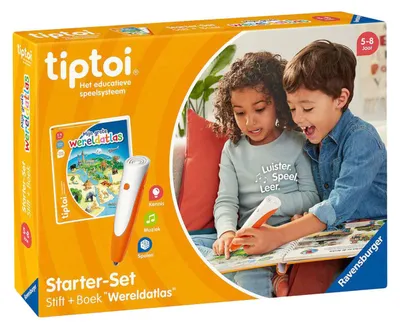 Productafbeelding van Ravensburger tiptoi starterset: Wereldatlas, interactief leersysteem, educatief speelgoed