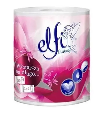 Zdjęcie produktu dla Ręcznik papierowy ELFI Fantasy 2W 1szt. BIAŁY