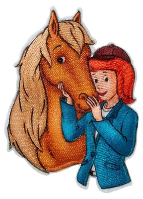 Immagine prodotto di Bibi & Tina © Tina - Toppe, decalcomanie da stirare, applicazioni, toppe, toppe da cucire, da stirare, dimensioni: 6,0 x 8,1 cm