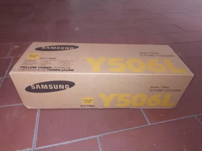 Produktbild von Samsung CLT-Y506L Gelb Original Tonerkartusche mit hoher Reichweite, 3500 Seiten, Gelb, 1 Stück(e)