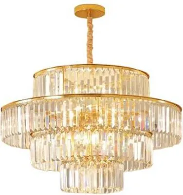 Zdjęcie produktu dla Palazzo - żyrandol kryształowy złoty 60 cm 10xE14