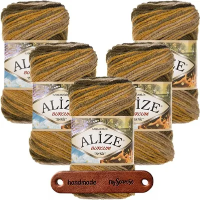 Produktbild von 5 x ALIZE Burcum Batik 5850 mit Label