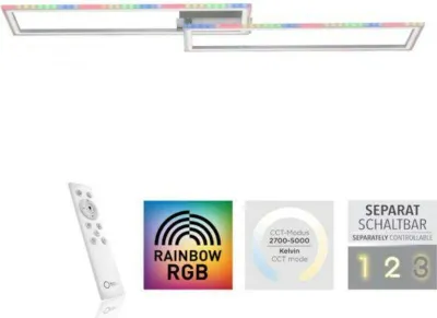 Zdjęcie produktu dla LEUCHTEN DIREKT JUST LIGHT FELIX60 Oprawa sufitowa LED 72x210cm RGB, ściemnialna