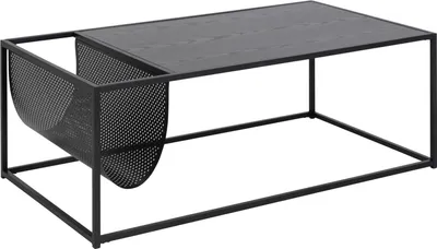 Obrázek produktu pro Design Scandinavia Konferenční stolek Seaford, 110 cm, černá