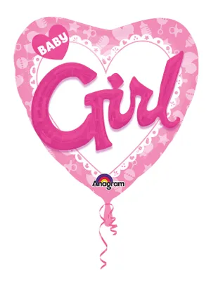 Produktbild von AMSCAN Multi Balloon Celebrate Baby Girl 0 0 0