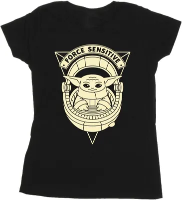 Produktbild von Star Wars - "The Mandalorian Force Sensitive" T-Shirt für Damen BI43407 (XL) (Schwarz)