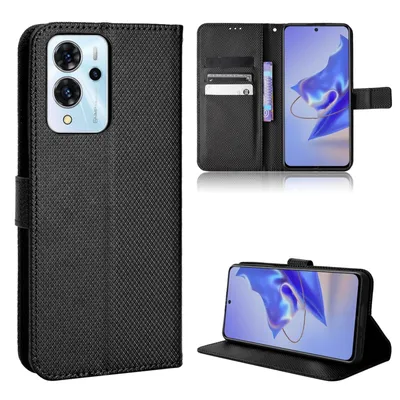 Productafbeelding van Beschermhoesje voor mobiele telefoon, geschikt voor Huawei, Motorola, Xiaomi, ZTE. Case/hoesje met kaarthouder, kleur: zwart, model: ZTE Blade V40 Pro