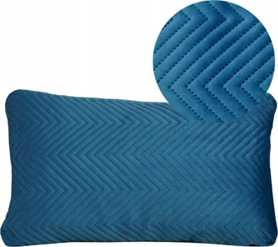 Produktbild von Geronimo | Dekokissen - Blau - 50x30 cm - Gestepptes Kissen - Maschinenwaschbar - Abnehmbarer Bezug - Antiallergisch