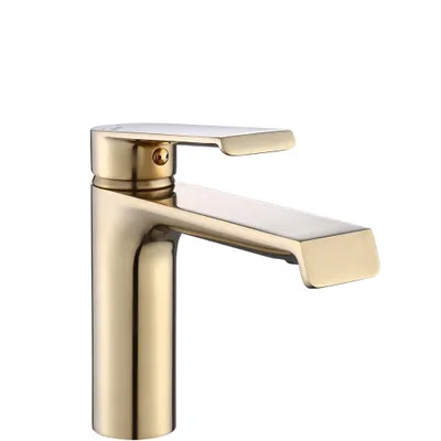 Immagine prodotto di Rubinetto per lavabo Rea HASS oro spazzolato basso