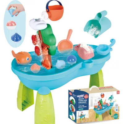 Produktbild von Woopie Wassertisch 2 in 1 Sandkasten Wasserfall 10 Stk.
