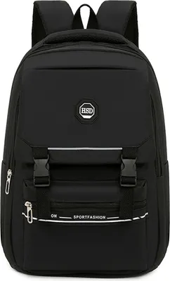Produktbild von MODFU Schulrucksack Mädchen Schulranzen Jungen Schultasche Design Rucksack Campus Backpack Daypacks Damen Teenager Rucksäcke Schule Bag Schwarz